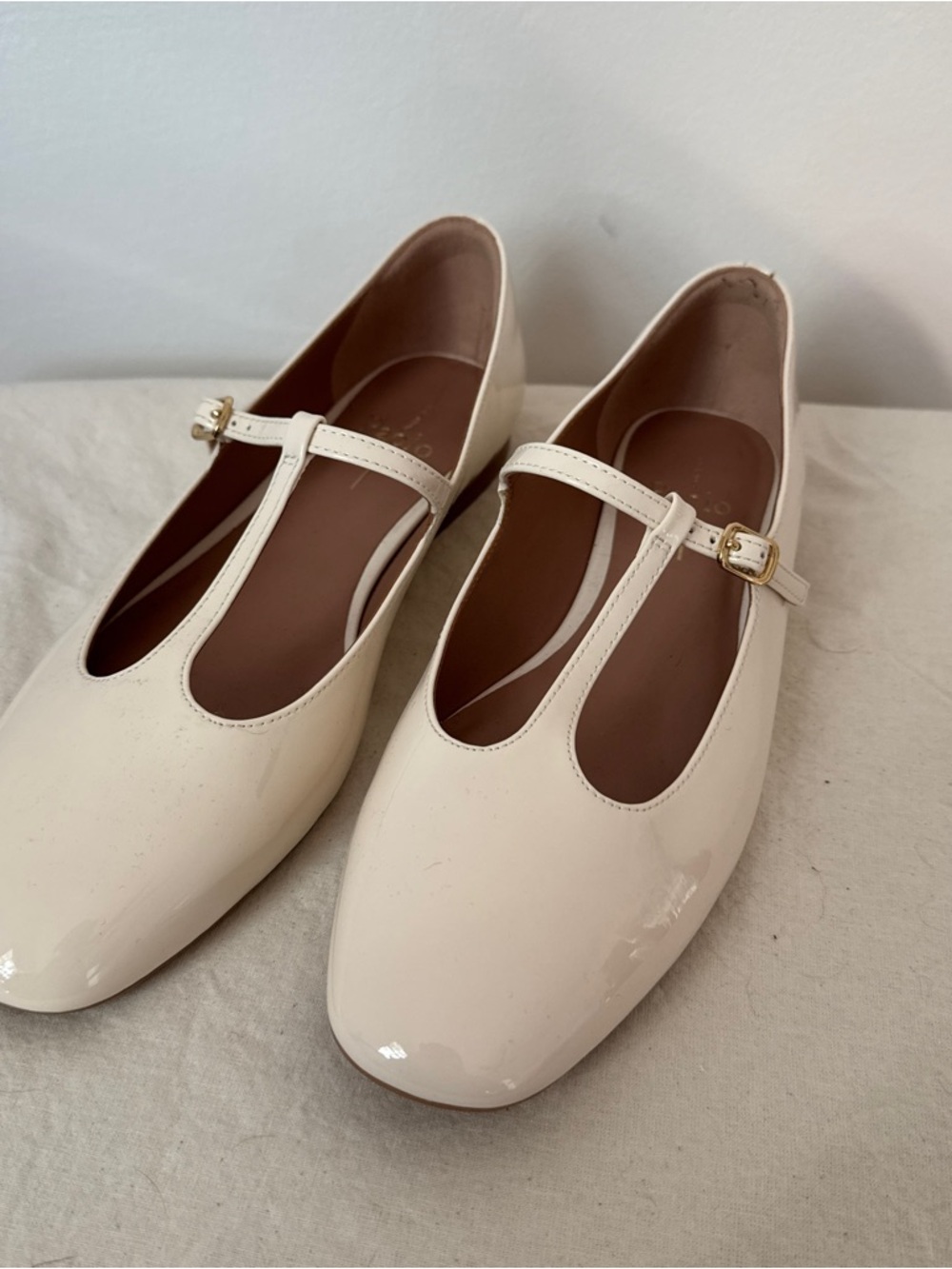 Cream Mary Jane Ballet Flat - Picture 3 of 7